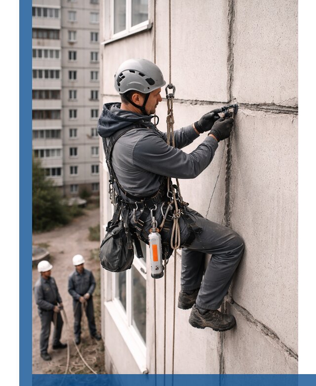 Обследование межпанельных швов и герметизация в Беслане