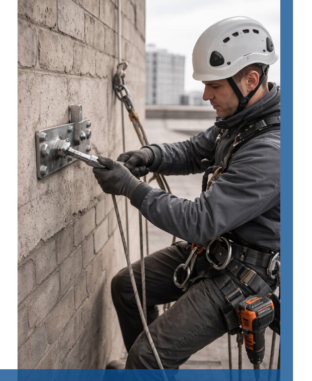 Установка анкерных точек в Беслане от 3544 р. | ВЫСОТНИК-Бсл